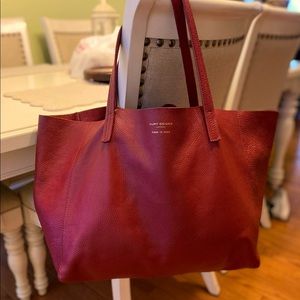 NWOT Kurt Geiger London Violet Leather Tote/Color Wine